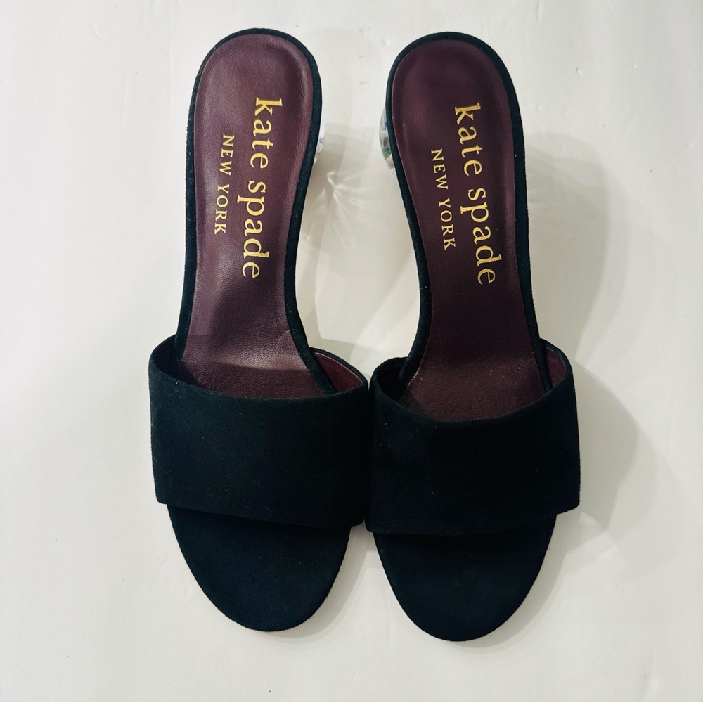 KATE SPADE Polished Slide Suede Sandals Size 10 - Picture 12 of 16